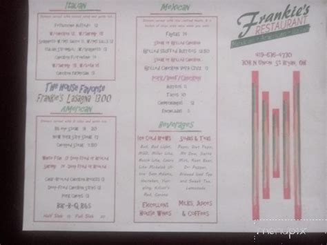 orderfrankies menu